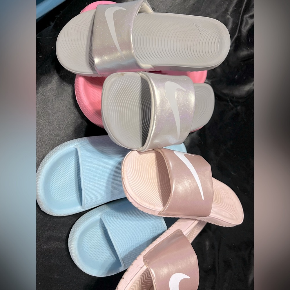 Bundle Of Cloud Shoes And Nike Slides - image 1